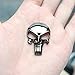 Creatrill Gunmetal Plating 3D Metal Decal/Sticker - Tactical Skull for Gun Magazine, Magwell, Mag, Car, Truck, Motorcycle, etc (4 Pack)