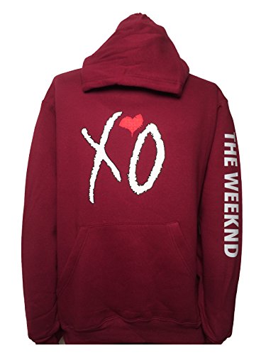 maroon xo hoodie