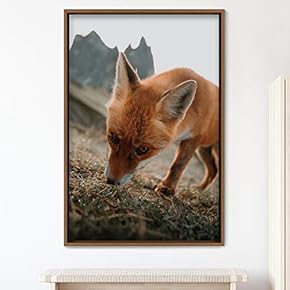 signwin Framed Canvas Wall Art Red Fox Animals...