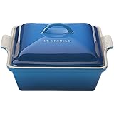 Le Creuset Stoneware Heritage Covered Square Casserole, 2.5 qt. (9"), Marseille