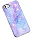 A-Focus Compatible with iPhone SE 2020 Case for Girls, iPhone 7 Case Blue, iPhone 8 Case, Purple Violet Blue Galaxy Frosted Anti Scratch Protective TPU Case for iPhone 7/8 / SE 4.7 inch Matte Blue 4