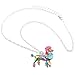 BONSNY Love Heart Enamel Zinc Alloy Metal Poodle Puppy Dog Necklace Pendant PETS Women Jewelry (Multicolor)