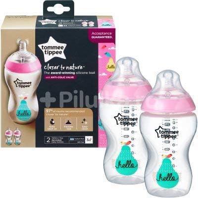 tommee tippee 340ml bottles pink