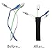 Cable Management Sleeve,Wuudi 1 Pack 22.5