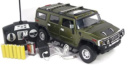 Hummer H2 RC Radio Remote Control Sport Car, Lights, Charger, Batteries, 1/14 Scale, GREEN
