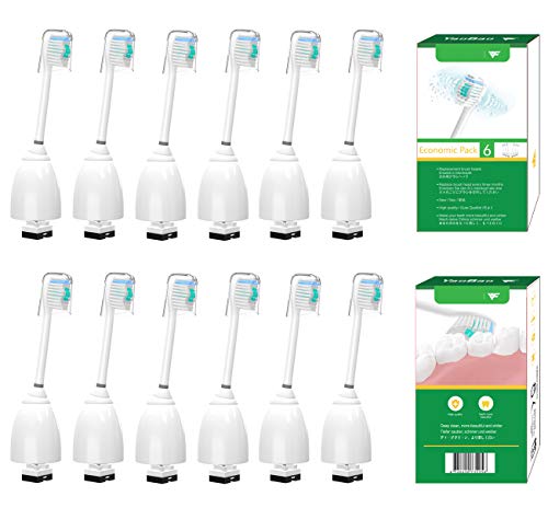 VINFANY Replacement Brush Heads for Philips Sonicare, 12pcs Toothbrush Head Fit Philips Sonicare E-Series, Essence, Elite, Xtreme, HX7022, HX7023, HX7026, HX7030 Advance and CleanCare