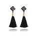 Luck Wang Ms. Fashion Bohemian Style Alloy Diamond Tassel Earrings