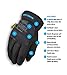 Mechanix Wear Winter Gloves for Men - FastFit Insulated, Touchscreen, Wind Protection, SoftShell, Elastic Cuff, 230g Lining, Medium Black