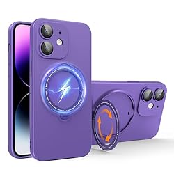 SKYLMW Rotatable Ring Stand Case for iPhone 12