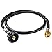 SHINESTAR 4ft Propane Hose Adapter, 1lb to 20lb Propane Conversion Hose, LP Tank Hose Fittings for QCC1/Type 1 Tank Connector to 1 LB Portable Camp Stove, Buddy Heater
