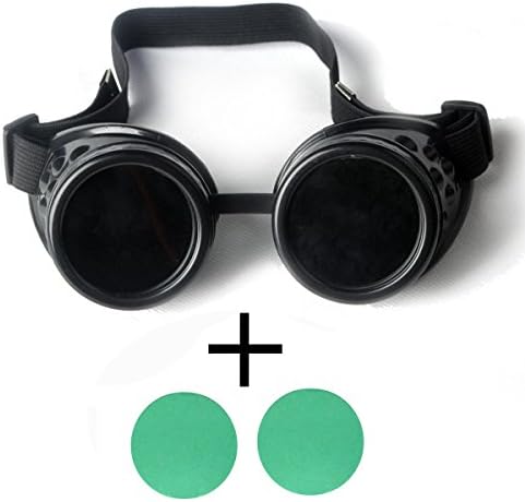 AFUT New Cyber Goggles Steampunk Welding Goth Cosplay Vintage Goggles Rustic