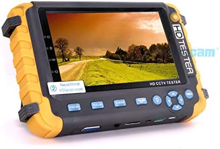 IV8W 5 Inch TFT LCD 4-in-1 CCTV Tester 5MP AHD TVI 4MP CVI CVBS Security Camera Tester Coaxial HD Video Monitor Support PTZ Controller/UTP Cable Test/VGA HDMI Input/DC12V Output