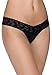 Hanky Panky Women's Hank Panky Cotton Low Rise Thong Panty, Black, One Size