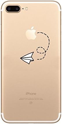 Luckycheng iPhone 7 Plus Case, Interesting Images Hybrid, Shock Absorbing, TPU Bumper, Scratch Resistant, Anti-skid,Clear Design Protective Cover for iPhone 7 Plus 5.5 inch (paper plane)