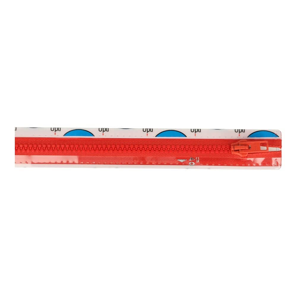 Opti Zip Fastening, Polyester, 00725 Red, 40 cm