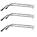 Reading Glasses 3 Pack Silver Always Have a Stylish Look, Crystal Clear Vision and Sure-Flex Comfort Spring Arms & Dura-Tight Screws 100% Guarantee +1.50