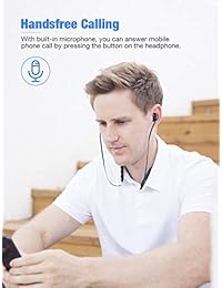 Auriculares inalámbricos, Otium correa para el cuello, auriculares Bluetooth ligeros, auriculares in ear, auriculares deportivos, auriculares magnéticos (Bluetooth 4.2, cancelación de ruido, a prueba de sudor, 10 horas de reproducción) (actualizado)