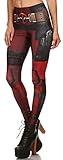 Thenice Women's Deadpool elasticity Leggings Pencil Pants (S)