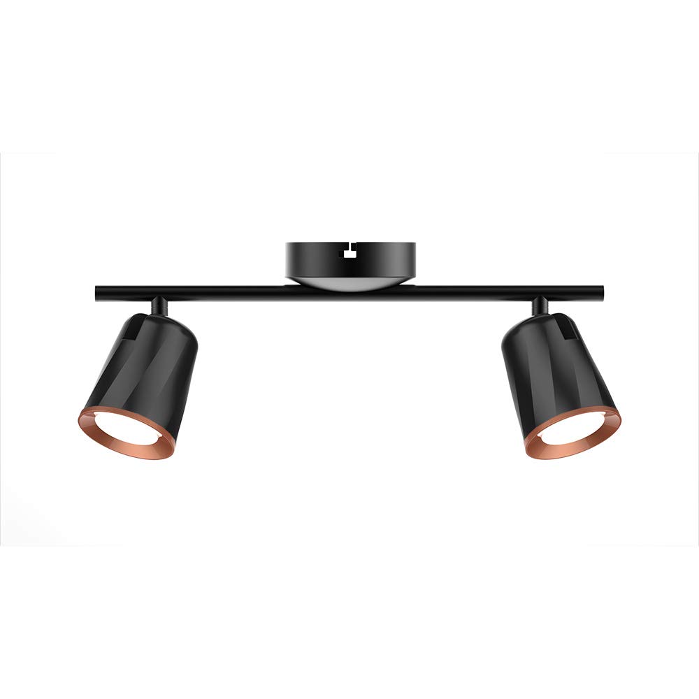 V-TAC 12W Black Wall LED Double Focus Light for Bedroom (3000K-Warm White) Adjustable Head- 960 lm