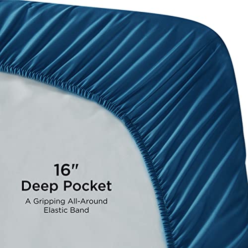 BEDSURE Bamboo Cooling King Size Sheets 100 Viscose from Bamboo Sheets Set, 16'' Deep Pocket
