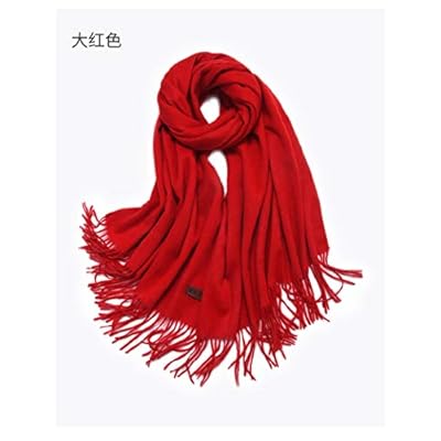 Women Long Warm Winter Cashmere Wool Scarf Shawl Wrap for Thick Reversible Scarves