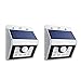 Litom 8LED Solar Lights Outdoor Solar Power Lights for Garden, Waterproof Solar Motion Lights-2 PACK