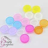 10 X Sets of Simply Gorgeous Plastic Contact Lens Storage Soaking Cases L + R