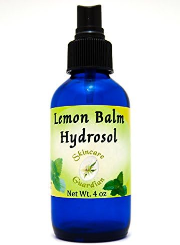 Lemon Balm Hydrosol - A Hydrosol Skin Toner and Clarifier- de Limon Hidrosol 4oz Cobalt Bottle