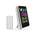 IREALIST Digital Alarm Clock Weather Station Clock with Large LCD Screen Display Indoor/Outdoor Temperature/Humidity, Forecast,Date/Time (JU-1)