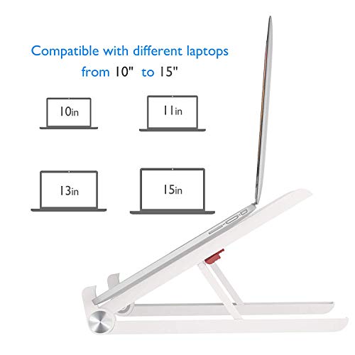 1home Foldable Portable Laptop Stand Adjustable Notebook Holder for Mac Book Tablet