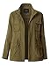 LE3NO Womens Anorak Utility Safari Military Jacket with Pockets