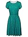 GRACE KARIN Women's Dinosaur Printed Above Knee Dress Green Size XL CL624-1