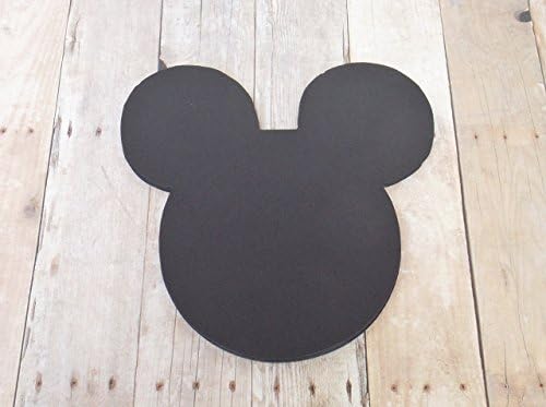 Mickey Mouse Head Die Cut Cards in Black 50 Pieces