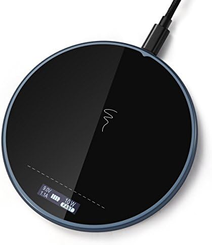 Wireless Charger WILLED iPhone X Fast Charger 10W Ultra Slim Fast Charging Pad with Smart Display for iPhone 8/8 Plus, Samsung Galaxy Note8/S8/S8+