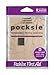 Pocksie Temporary Sticky Pockets 6 pcs Beige Soft Cotton with Adhesive to Stash Cards in Leggings, Bag, Cardigan