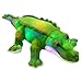 BSTAOFY 18'' LED Crocodile Stuffed Animal Light Up Plush Toy Realistic Jumbo Alligator Glow Soft Gift for Kids on Birthday Holiday