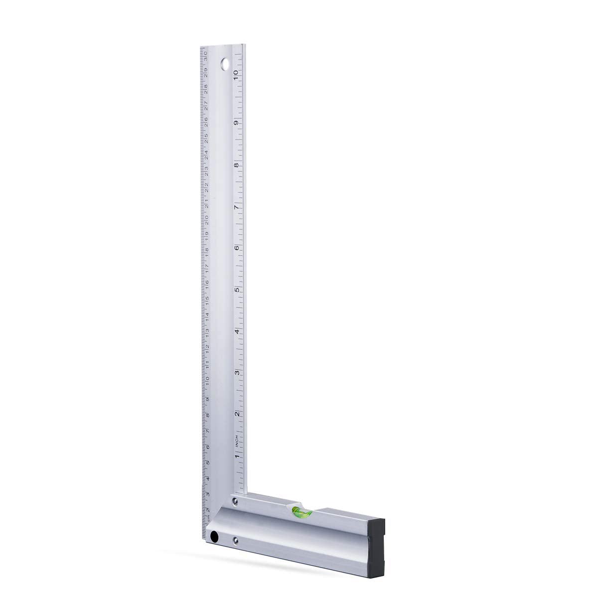 Gunpla Aluminum Try Mitre Square with Spirit Level Framing Carpenter Right Angle Engineer Combination Measuring Square 300mm/12 inch