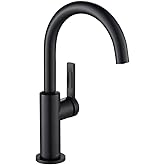 KRAUS Oletto Single Handle Kitchen Bar Faucet in Matte Black, KPF-2822MB