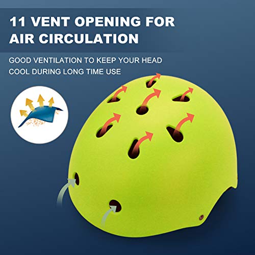 image for 67i Adult Skateboard Helmet CPSC Certified Adult Bike Helmet Adjustabl