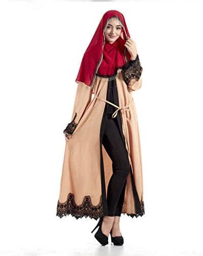 Pengy Woman Elegant Muslim Dress Abaya Cardigan Robe Turkish Dress Hijab Islamic Prayer Clothing Dress
