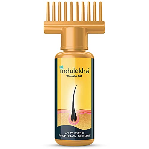 Indulekha Bringha Oil, Reduces Hair Fall and Grows New Hair, 100% Ayurvedic Oil, 100ml