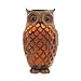 Solar Powered Owl Light Decoration- Ultra Durable Polyresin- Highest Capacity Battery- Intricate Detailing- Wireless Outdoor Accent Lighting- Best Decor Ornament for Garden/Patio/Yard (Bronze Brown)