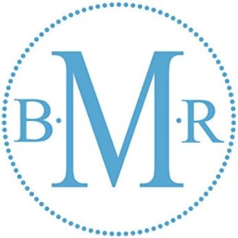 Large Custom Personalized Polka Dot Border Circle Initial Monogram Vinyl Wall Decal Teen Boy Girl Baby Nursery Cute Design