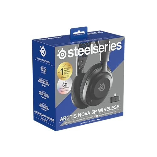 Steelseries Arctis Nova 5P Wireless - Ps5 Gaming Headset - 100+ Audio Presets Via App - Neodymium Magnetic Drivers - 60H Battery - 2.4Ghz/Bt - Clearcast Gen2.X Mic - Supports Ps4, Pc, Mobile - View 14