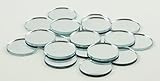 1 inch Glass Craft Mini Round Mirrors Bulk 100 Pieces Mirror Mosaic Tiles