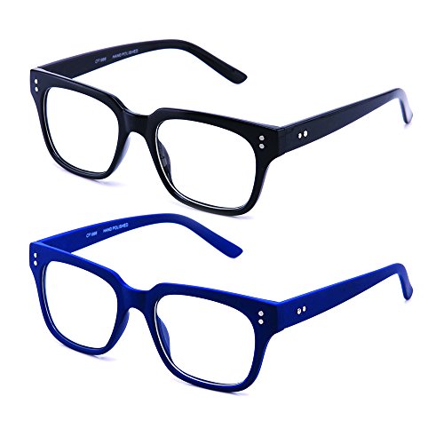 Newbee Fashion - Clear Frames Nerd Geek Squared Simple Fashion Clear Glasses