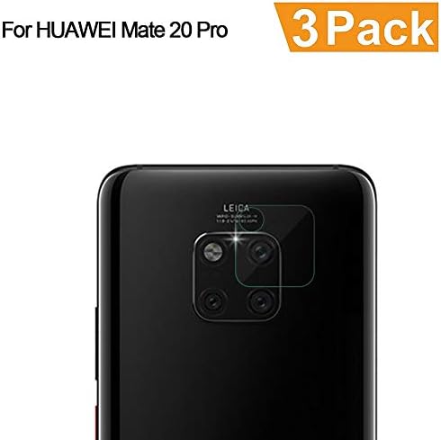 Gosento Huawei Mate 20 Pro Camera Lens Protector, [3 Pack] Tempered Glass 9H Hardness Film Anti-Scratch Screen Protector for Huawei Mate 20 Pro