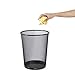 Amazon Basics Mesh Trash Can Wastebasket, Black, 6-Pack