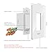MOES 3-Way Smart Switch Neutral Wire Needed, 2.4GHz Wi-Fi Light Switch Works with Smart Life/Tuya APP, Alexa and Google Home, No Hub Required, White(2 Pack)