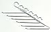 48 Jobar Slacks Hangers Open Ended Pants Easy Slide Organizers - 4 Pack